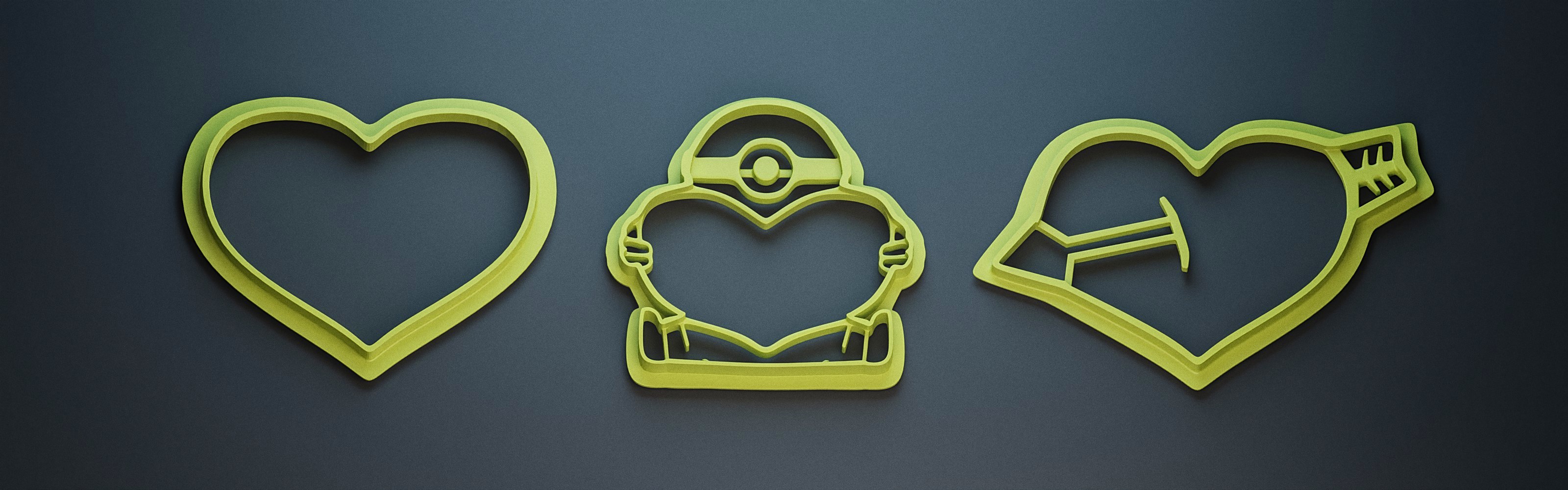 valentine&rsquo;s cookie cutters